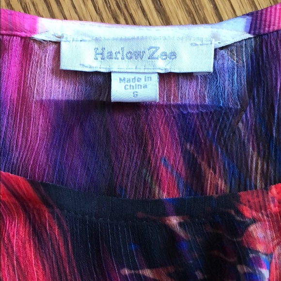 NWOT Beautiful Sheer Top -  Harlow Zee - Size S - Picture 7 of 7
